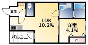 カーサ平野の物件間取画像